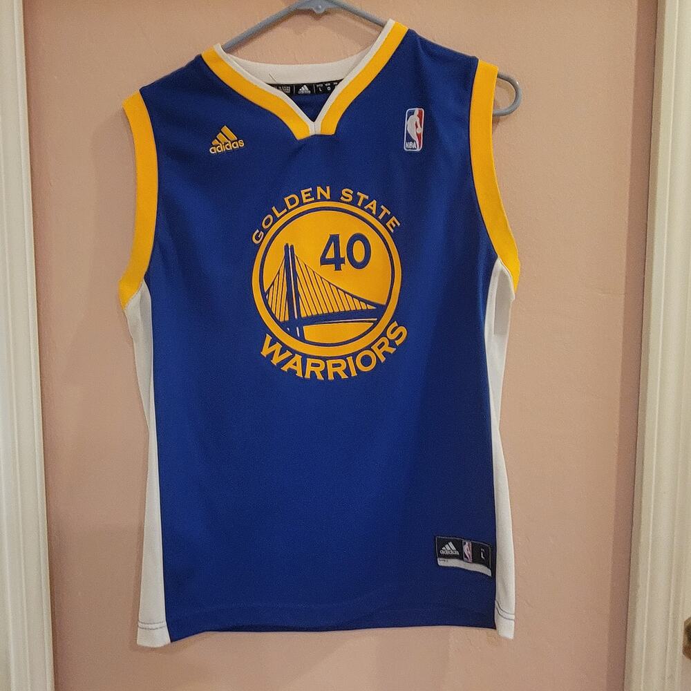 Adidas Golden State Warriors Harrison Barnes #40 Blue Youth Large Jersey